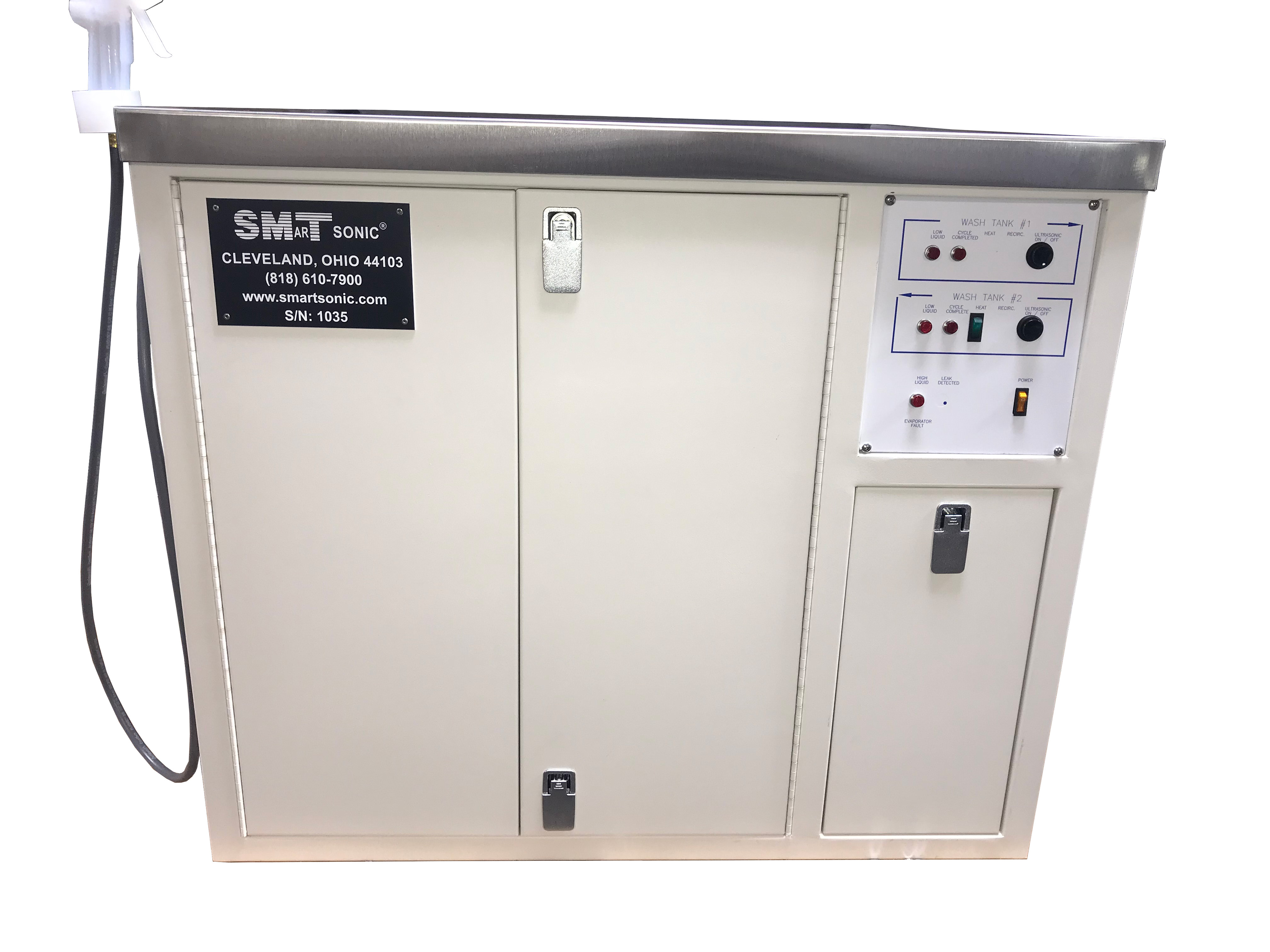 Sistema Smart Sonic Model 2003 de dois tanques para limpeza ultrassônica